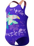Speedo Toddlers One Piece - Toucan/Indigo Glow