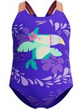 Speedo Toddlers One Piece - Toucan/Indigo Glow