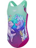 Speedo Toddlers Digital Printed One Piece - Arctic Glass