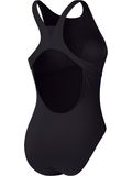 Speedo Solid Highneck One Piece - Anthracite