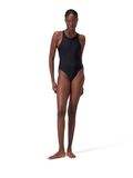 Speedo Solid Highneck One Piece - Anthracite