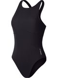 Speedo Solid Highneck One Piece - Anthracite