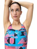 Speedo Powerback One Piece - Red/Blue