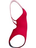 Speedo Solid Web Back One Piece - Ruby
