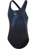 Speedo Tech Panel Placement Medalist One Piece - Black/Sugar Blue