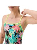 Speedo Printed V-Back 2.0 One Piece - Tropicana/Black