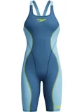 Speedo Fastskin HyperSpark Openback Kneeskin - Nite/Sevres Blue