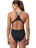 Speedo Performance Back One Piece - Black/Silver