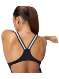 Speedo Performance Back One Piece - Black/Silver