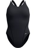 Speedo Performance Back One Piece - Black/Silver