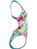 Speedo Printed Leaderback One Piece - Fronds/Turquoise Gem