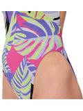 Speedo Printed Powerback One Piece - Fronds/Indigo Glow