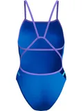 Speedo Solid Tri Back One Piece - Lagoon Blue/Indigo Glow