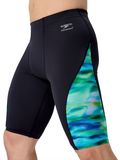 Speedo Spliced Printed Jammers - Sunset Grove/Black