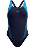 Speedo Hyperboom Splice Racerback One Piece - Lagoon Blue