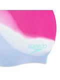 Speedo Multi Colour Swim Cap - Wineberry/White