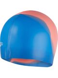 Speedo Multi Colour Swim Cap - Bondi Blue/Neon Fire