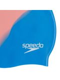 Speedo Multi Colour Swim Cap - Bondi Blue/Neon Fire