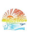 Speedo Printed Swim Cap - Volcanic Orange/Speedo Sunset