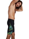 Speedo Allover V-Cut Jammers - Black/Light Adriatic/Acid/USA Charcoal