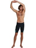 Speedo Allover V-Cut Jammers - Black/Light Adriatic/Acid/USA Charcoal
