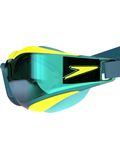 Speedo Fastskin Hyper Elite Goggles - Emerald Mirror/Hyper Yellow/Steel