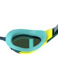 Speedo Fastskin Hyper Elite Goggles - Emerald Mirror/Hyper Yellow/Steel