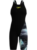 Speedo Fastskin LZR Ignite Kneeskin - Electro Static/Black
