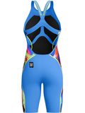 Speedo Fastskin LZR Pure Intent 2.0 Openback Kneeskin - Molten Blur/Cobalt/Hyper Yellow