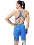Speedo Fastskin LZR Pure Intent 2.0 Openback Kneeskin - Molten Blur/Cobalt/Hyper Yellow