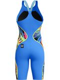 Speedo Fastskin LZR Pure Intent 2.0 Closedback Kneeskin - Molten Blur/Cobalt/Hyper Yellow