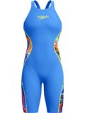 Speedo Fastskin LZR Pure Intent 2.0 Closedback Kneeskin - Molten Blur/Cobalt/Hyper Yellow