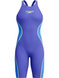 Speedo Fastskin LZR Pure Intent 2.0 Closedback Kneeskin - Deep Royal/Cobalt/Hyper Yellow
