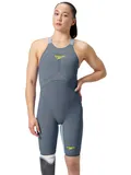 Speedo Fastskin LZR Pure Valor 2.0 Openback Kneeskin - Grey Lead/Arcadia Blue