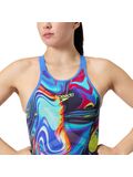 Speedo Fastskin LZR Pure Valor 2.0 Closedback Kneeskin - Molten Blur/Cobalt