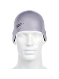 Speedo Plain Moulded Swim Cap - Chrome