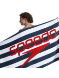 Speedo Logo Towel - Stripe/Navy/Red/White