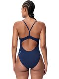 Speedo Classic Logo Thinstrap One Piece - Peacoat
