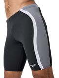 Speedo Mens Solid Spliced Jammers - Anthracite/Grey