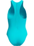 Speedo Solid Racerback Zip One Piece - Mayan Blue