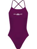 AMANZI Tie Back One Piece - Bordeaux