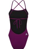AMANZI Tie Back One Piece - Bordeaux