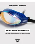 Arena Airspeed Goggles - Yellow Copper Mirror/Blue
