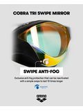 Arena Cobra Tri Swipe Goggles - Yellow Mirror/Black