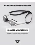 Arena Cobra Ultra Swipe Goggles - Silver Mirror/Pink
