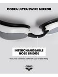 Arena Cobra Ultra Swipe Goggles - Silver Mirror/Pink
