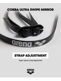 Arena Cobra Ultra Swipe Goggles - Silver Mirror/Pink