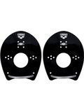 Arena Elite Hand Paddles - Black & Silver