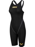 Arena Powerskin Carbon Core FX Open Back Kneelength - Black/Gold