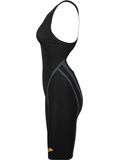 Arena Powerskin Carbon Core FX Open Back Kneelength - Black/Gold